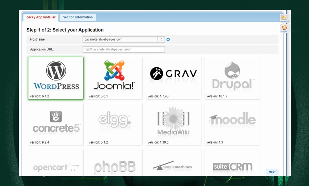 install WordPress on FreeHostingNoAds