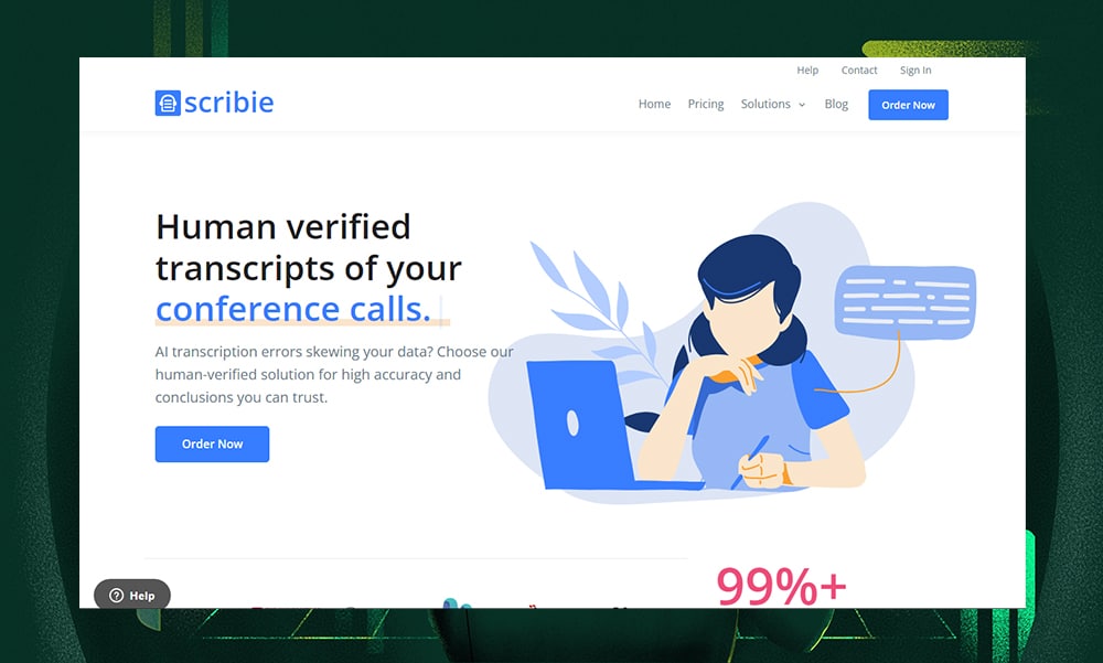 Scribie transcription services