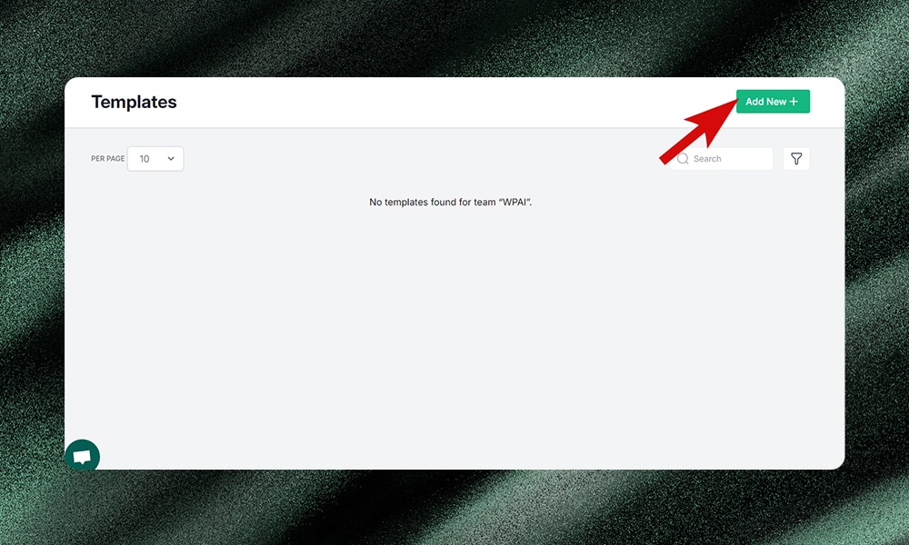 adding a template in InstaWP