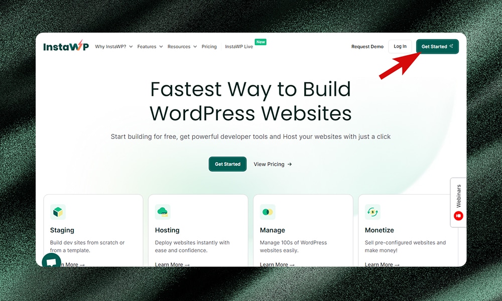 getting started with InstaWP