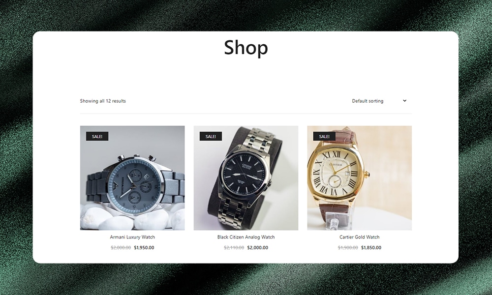 sample Botiga WooCommerce shop