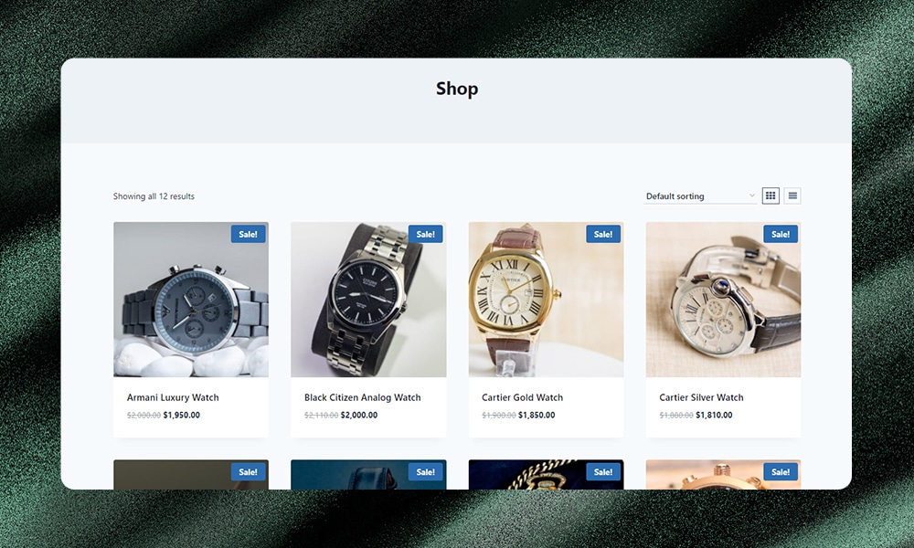 sample Kadence WooCommerce shop