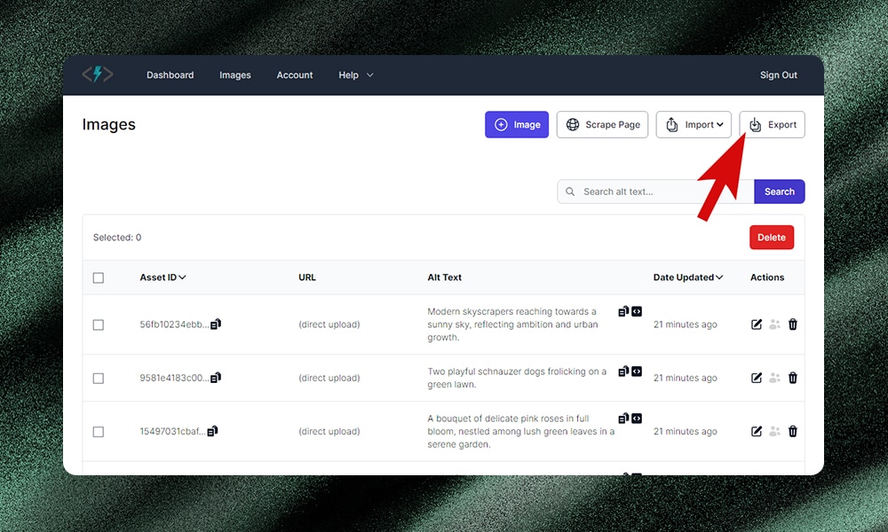 AltText.ai export library