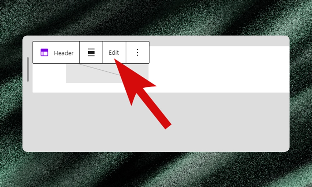 WordPress editor edit header block