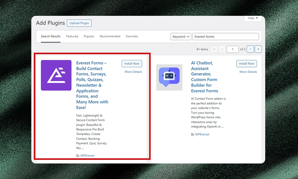 install Everest Forms